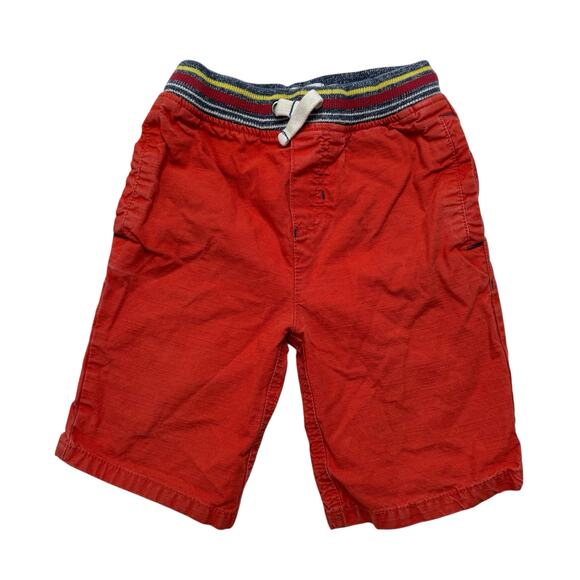 BODEN Orange Pull On Shorts Size 7Y Kids Drawstring Waist Cotton Pockets B0219 - Picture 1 of 5